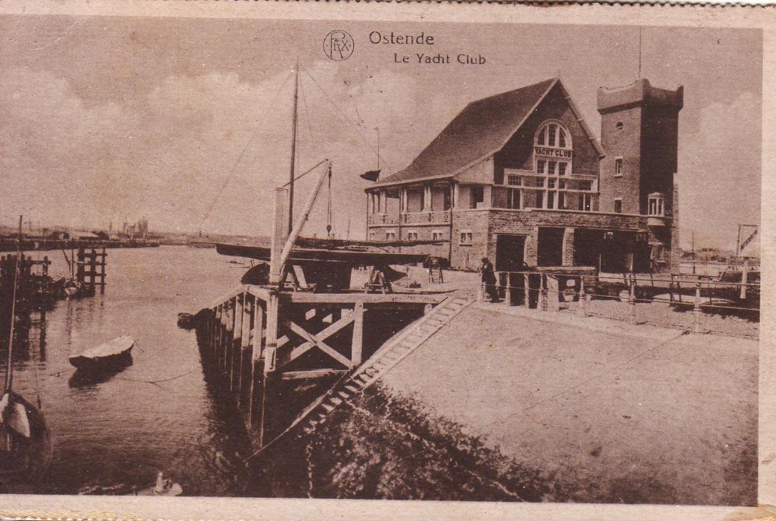 Postkaart Clubhuis "Royal Yacht Club Oostende (RYCO)" De Plate